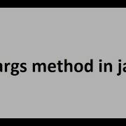 Var Args Method In Java 1 5 Feature
