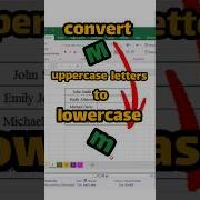 Excel Function Convert Uppercase Letters To Lowercase Convert Capital Letters To Small Letters