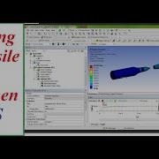 Breaking Of Tensile Specimen ANSYS Explicit Dynamics Tutorial