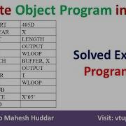 11 Solved Example 2 How To Convert SIC XE Program To Object Code And Object Program Mahesh Huddar