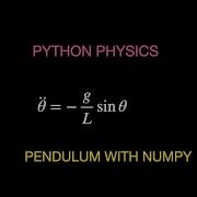 Python Physics Modeling A Pendulum With Jupyter Notebooks