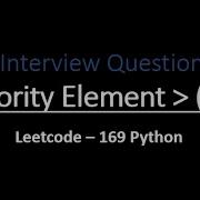 Majority Element Facebook Python Leetcode 169