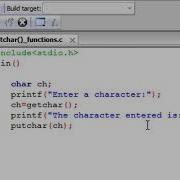Getchar Putchar Functions