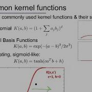 Support Vector Machines 3 Kernels