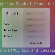 Glass Morphism Student Grade Calculator Using Pure HTML CSS And JavaScript Free Source Code