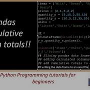 Pandas Cumulative Column Total I Performing Arithmetic Operations On Pandas Columns