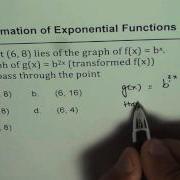 11 Transformation Of Exponential Function Horizontal Compression