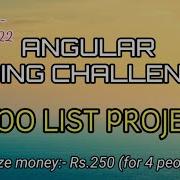 Angular Angular Coding Challenge TODO LIST APPLICATION Prize Money Rs 250 Each For 4 People