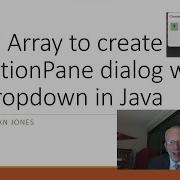 Use Array To Provide Default Values For A JOptionPane ShowInputDialog