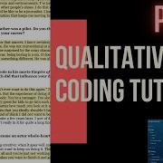 Qualitative Data Analysis Coding Tutorial Initial Codes From Codes To Themes Episode 1