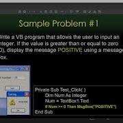 COMPFP1 Visual Basic Branching Part 1