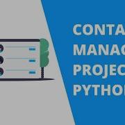 Python Contact Manager With Tkinter