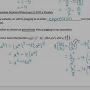 2 A Evaluating Function Notation Part One