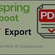 Пример экспорта данных Spring Boot в PDF с OpenPDF