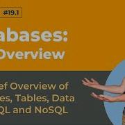 Databases Mini Overview Dev Concepts 19 1