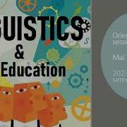 Orientation Session 1 Course Linguistics L2 Education