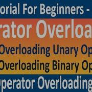 Operator Overloading In C Overloading Binary Operators Operator Overloading Tutorial 30