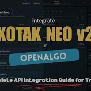OpenAlgo Kotak Neo API V2 Integration