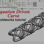 Кривая управляемая уравнением в Solidworks Учебное пособие по Solidworks