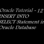 INSERT INTO Statement In Oracle Database