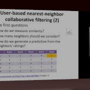 Big Data Course Spring Unit 16 Lesson 6 User Based Nearest Neighbor Collaborative Filtering I
