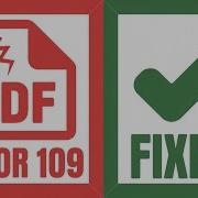 How To Fix PDF Error 109 In Adobe Acrobat 9 Working Methods