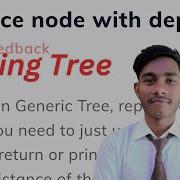 Replace Node With Depth Using Tree Coding Ninjas Java