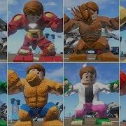 Curt Connors Perform Lizard Transform Animation W All Big Fig Characters In LEGO Marvel Super Heroes