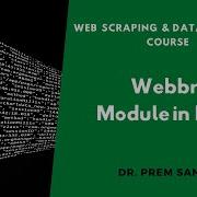 Open Web Browser With Webbrowser Module In Python Web Scrapping And Data Analytics Course 2