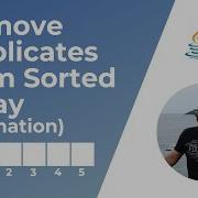 Remove Duplicates From Sorted Array Leetcode 26 Animation Coding Interview Problem