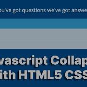 Javascript Collapse With HTML5 CSS3 HTML5 CSS3 Javascript Collapse Accordion Raselcoder