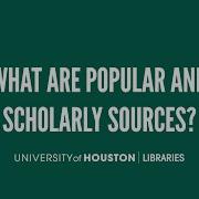 What Are Popular And Scholarly Sources
