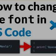 Как изменить шрифт в VS Code Tutorial