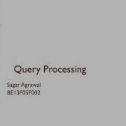 Query Processing And Optimization In Distributed Databases BE13F05F002