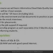 Informatica Cloud Data Quality IDMC CDQ Training Demo Class