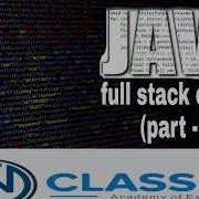 Java Full Stack Course Part 1