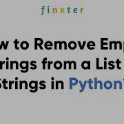 How To Remove Empty Strings From A List Of Strings