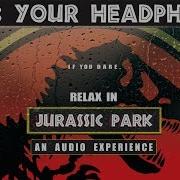 3 HOURS Of RELAXING RAIN In JURASSIC PARK Calming Rain And Thunder Dinosaur Sounds Ambiance