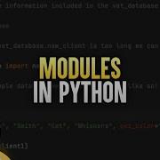 Modules In Python