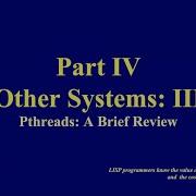 Concurrent Computing IV Pthreads