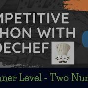 Competitive Programming With Python Codechef Beginner Level Q4 Two Numbers