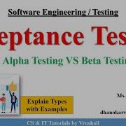 SE 48 Acceptance Testing With Example Alpha VS Beta Testing Csittutorialsbyvrushali