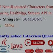 Find All Non Repeated Characters In A String HashMap Stream API In Java
