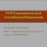 PHP Expressions And Conditional Statements