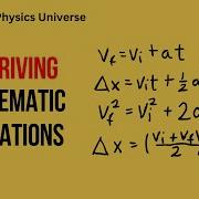 Deriving Kinematic Equations Kinematics Physics