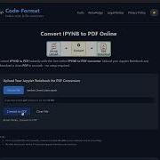 How To Convert IPYNB To PDF Online Free Fast