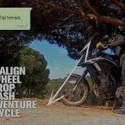 Adventure Motorcycle Simple Way To Align Your Front Wheel After A Drop Or A Crash