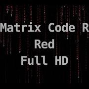 1h Matrix Code Rain Digital Rain Animation Screensaver Red Full HD