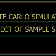Monte Carlo Simulation Sample Size IIT Prof Prakash