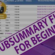 FileMaker For Beginners SubSummary Fields